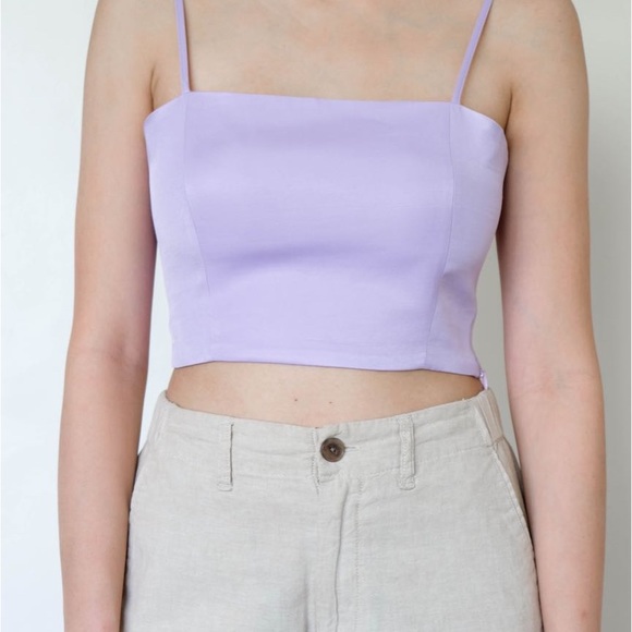 Zara purple taro tank top crop top - xs - Picture 3 of 8